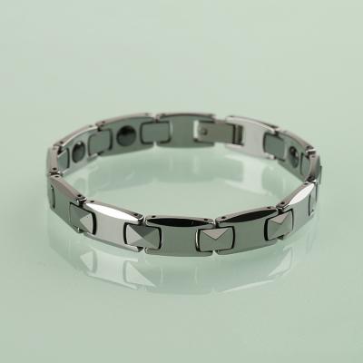 China CLASSIC Fashion Jewelry Simple Trendy Tungsten Steel Chain Bracelets Silver Bracelet For Men for sale