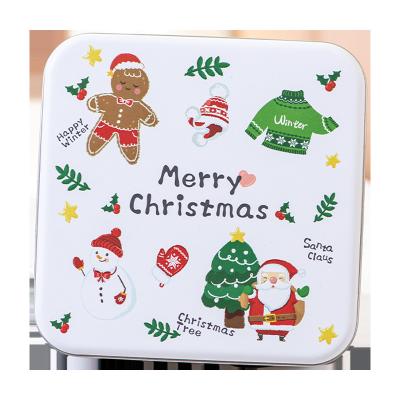 China Recycled Materials Square iron boxJenny cookie boxBaking biscuit packing box Christmas gift box for sale