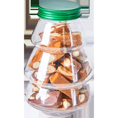 China Gift Biscuit jar transparent box baking biscuit snack nut storage jar Christmas tree jar for sale