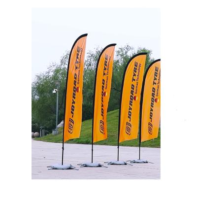 China Health care institute flag hot beach feather swooper factory direct sale Amazon outdoor promotional flags for sale