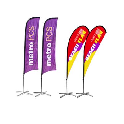 China Health Care Institute Amazon Hot Sale Banner Outdoor Flying Beach Feather Flags Outdoor Promotional Flags for sale