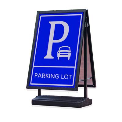 China Custom Portable Aluminum One Board Door Real Estate Metal Sign Holder 1 for sale