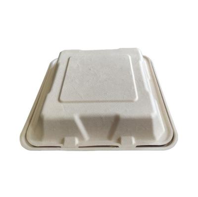 China Made from Natural Nature Made Large Disposable Sugarcane Bagasse Adult Food Bowl With Lid for sale