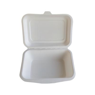 China Bagasse Clamshell Compostable Degradable Oil Proof Disposable Food Bowl for sale