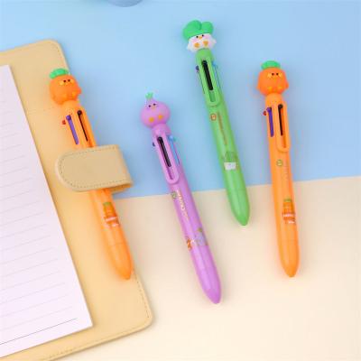 China Onion Ballpoint Pen Promotional Vegetable Colorful 10 Color Pen For Kids Gift School Supplies Cute Custom Ballpen for sale