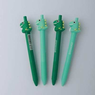 China Small and Cute Pressing Student Writing Normal Cute Pen Silicone Dragon Egg Fashion Cool Pen for sale