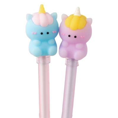 China Painbow Series Normal Gel Pen Unicorn Painbow Series Small Cool Cute Student Writing Pen for sale