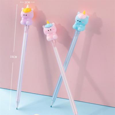 China Promotional Creative Rainbow High Quality Normal Unicorn Pens For School Cute Kawaii KUKI Gel Pen Gel With Girl Gift for sale