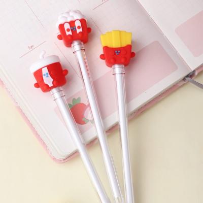 China Family Foodie Series Cute Small Gel Pen Fresh Cute Student Writing Pen for sale