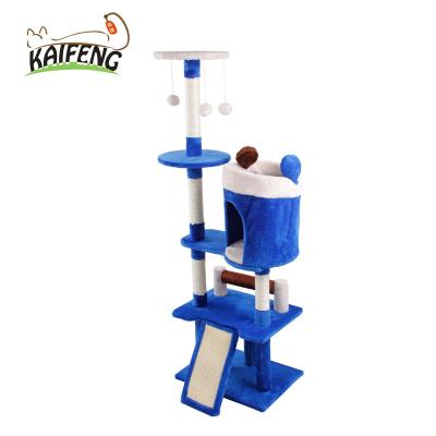 China Sustainable Innovative Premium Medium Indoor Cat Tree Nice Design Cat Scratcher Pet Accessories for sale