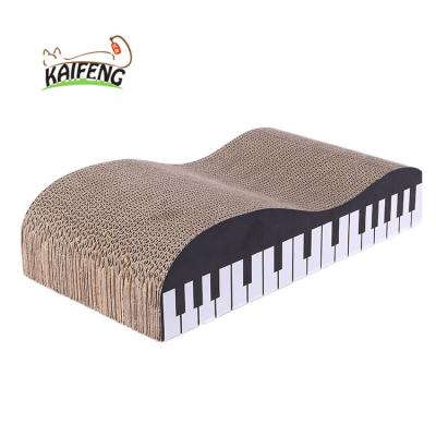 China KFMZ-1002 Viable Piano Shape Cardboard Corrugated Scratching Post , Cat Scratcher Cat Tree for sale