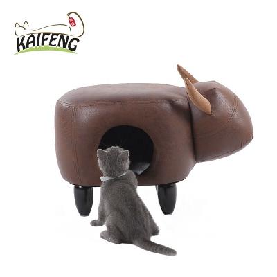 China 2018 New Designs Sustainable Shape Stool Cat Animal House, Cat Scratcher House for sale