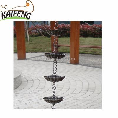 China Exterior Wholesale Delicacy Chandelier Rain Chain For Copper Gutter for sale