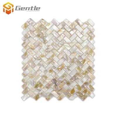 China Beautiful parquet furniture decoration mosaic customsize natural mother pearl seashell mosaic 300*300 in stock for sale