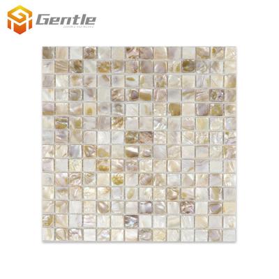 China Parquet factory direct sale living room wall decoration natural mother pearl seashell mosaic for sale