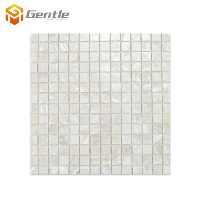 China Wholesale Decoration Mesh-monuted Glossy Natural Wall Parquet Bathroom Shell Mosaic for sale