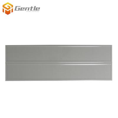 China 200*600mm Gray Glossy Porcelain Bathroom Ceramic Wall Decoration Ceramic Bathroom Wall Tiles for sale