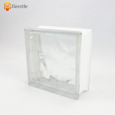 China Modern Light Transmission Heat Insulation Decoration Clear Glass Block for sale