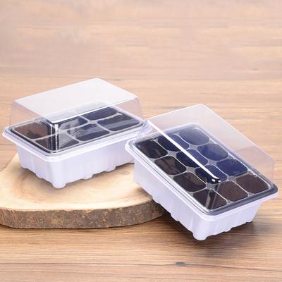 China Seed Planting Quality Seed Germination Box Nursery Seedling Tray Plant Hydroponic Trays With Plastic Cover for sale