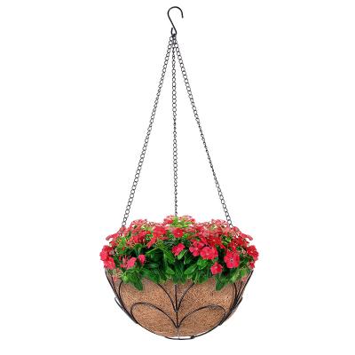 China Coconut Fiber Flower Pot Basket Baskets Eco-Friendly Hanging Hanging Planter for sale