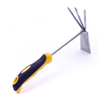 China Wholesale Factory Garden Gardening Hand Hoe Small Bilateral DIY Tools Hoe Gardening Rake for sale