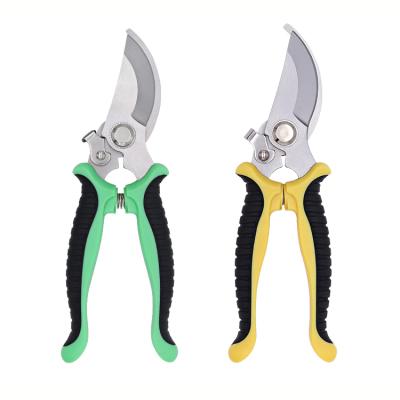 China Handle Garden Shears Tree Trimmer Hand Pruner Branch Hedge Shrub Bush Clippers Anti-Slip Sharp Secateurs for sale