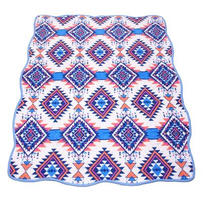 China Wholesale Portable Crib Baby Aztec Inspired Southwest Quilted Blanket for sale