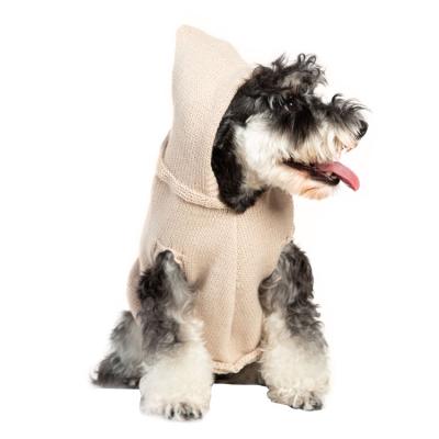 China Sustainable Winter Pet Puppy Coat Hand Knit Dog Tank Top Sweater Personalized Dog Knitted Hoodie Pullover for sale