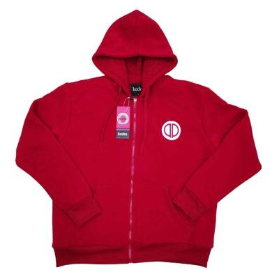 China Wholesale Private Label Anti-pilling Embossed Sherpa Full Zip Sweaters Mens Hoodies for sale