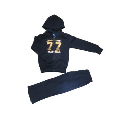 China Wholesale Custom Polyester / Cotton Kids Clothes Polyester Fleece Boys Clothing Set for sale