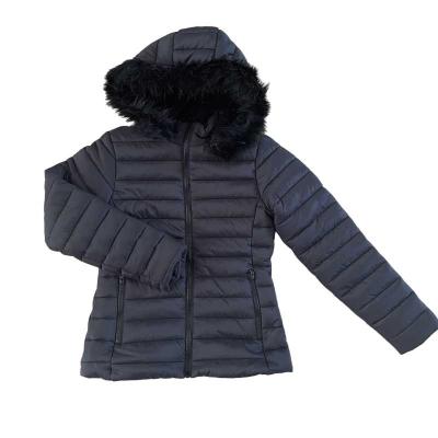 China Women Winter Windproof Coats And Autumn With Fur Hood Winter Fur Coats for sale