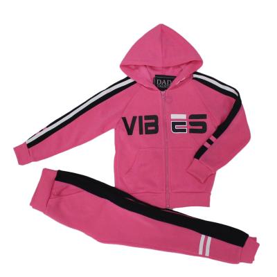 China Casual Girl Tracksuit Set Pajama Sleep Wear For Winter Jogging Set For Girl for sale