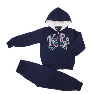 China Wholesale Casual Tracksuits Fleece Garment 2pcs Sets Cheap Stock For Girl for sale