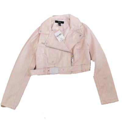 China QUICK DRY Girls PU Coats Oversized Spring and Pink Custom Women's Autumn Jackets for sale