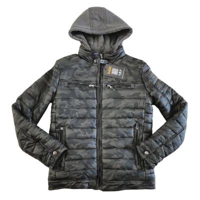 China New Style Waterproof Mens Winter Leather Jacket With Zipper for sale