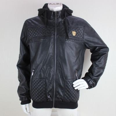 China Plus Size Men PU Jacket Winter Jacket Similate Pu Jacket for sale