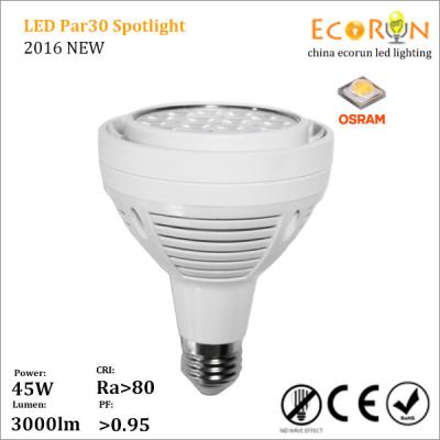 China osram 3535 e27 par30 led 35w 40w 45w spotlight par light cob 220v warm white for sale