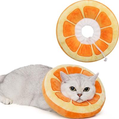 China Elizabeth Cat Cone Collar Soft Cute Reflective Cat Cones After Surgery Adjustable Collar for Kittens for sale