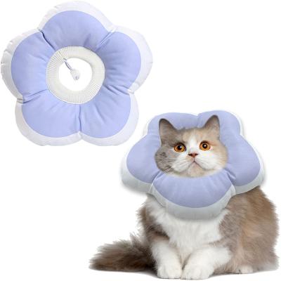 China Reflective Cat Cone Collar Waterproof Elizabethan e Collar for Cat Anti Bite Scratch Lick Injury Healing Protective Cone for sale