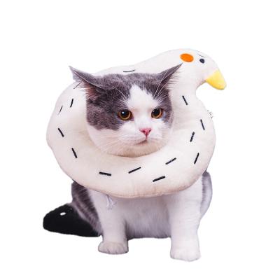 China Thoughtful Prevent Licking And Sharp Headgear Beautiful Fruit Shaped Cover Device PP Cotton Pet Cat Elizabethan Collar for sale