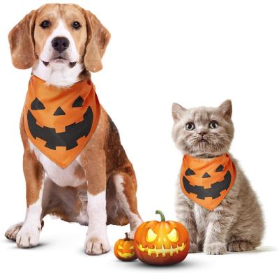 China Viable Halloween Dog Bandana Pet Triangle Bibs Scarf Accessories For Dogs Cats Party for sale