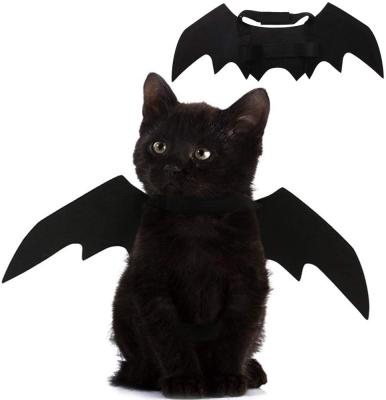 China Viable Puppy Collar Leads Cosplay Bat Costume Pet Cat Bat Wings For Halloween Party Decoration for sale