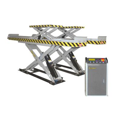 China Easy to install Carshop Maintenance and Repair Mechanical Scissor Jack with Secondary Lift Big Scissor Lift for sale