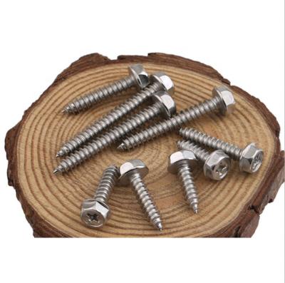 China Flat Cross Recessed Hex Head Self Tapping Screws Furniture Screws for sale