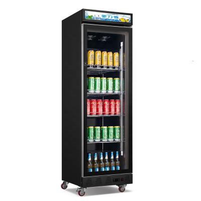 China Commercial Single-Temperature Fresh Vegetable Upright Frosted Glass Door Fridge for sale