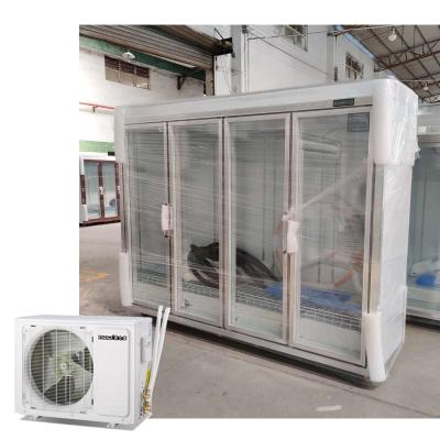 China Single-Temperature Commercial 4-Door Cold Beverage Display Fridge for sale