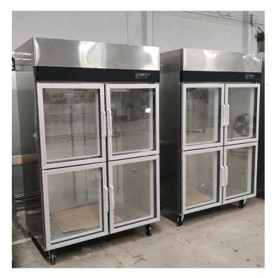 China New Single-temperature 1000L style stainless steel commercial top compressor restaurant refrigerator for sale