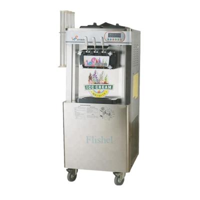 China Snack Factory 32L Stainless Steel Commercial Turkish 3 Flavor Ice Cream Machine for sale