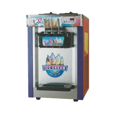 China Hot Selling 22L/H 2+1mix Snacks Factory Flavors Commercial Automatic Soft Serve Ice Cream Making Machine for sale