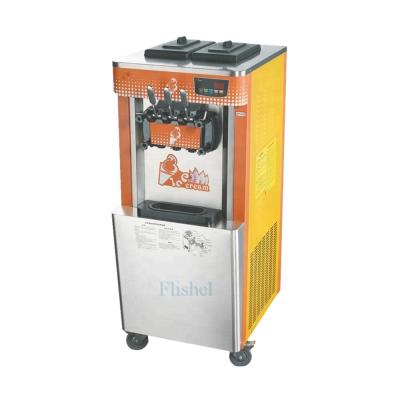 China Commercial Automatic Chinese Snacks Factory 42L/H 3 Flavors Yogurt Ice Cream Maker Machine for sale